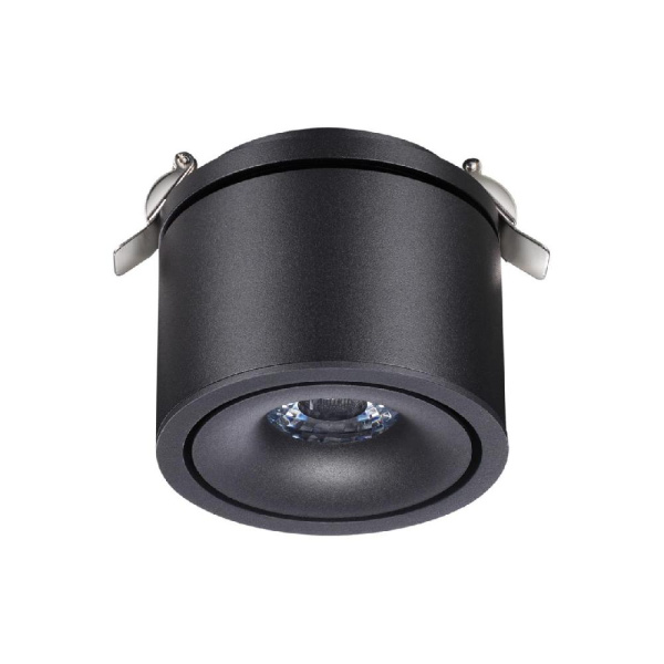 358775 SPOT NT21 275 черный Светильник встраиваемый светодиодный IP20 LED 15W 4000K 1300Лм 100-265V GRODA
