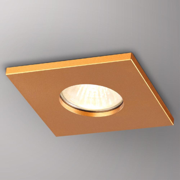 370807 SPOT NT22 287 матовое золото Светильник встраиваемый влагозащищенный IP44 GU10 50W 220V AQUA