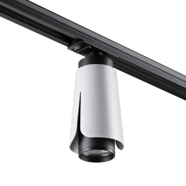 370837 PORT NT22 127 белый Светильник трековый однофазный трехжильный IP20 GU10 9W 220V TULIP