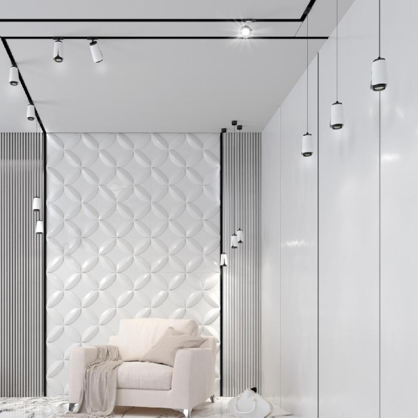 370837 PORT NT22 127 белый Светильник трековый однофазный трехжильный IP20 GU10 9W 220V TULIP