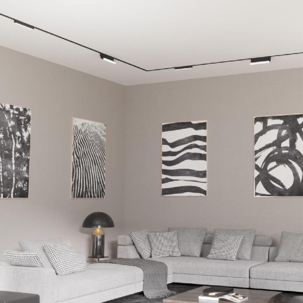 359238 SHINO NT23 047 черный Трековый светильник для низковольтного шинопровода IP20 LED 12W 48V 720Лм 3000К SMAL