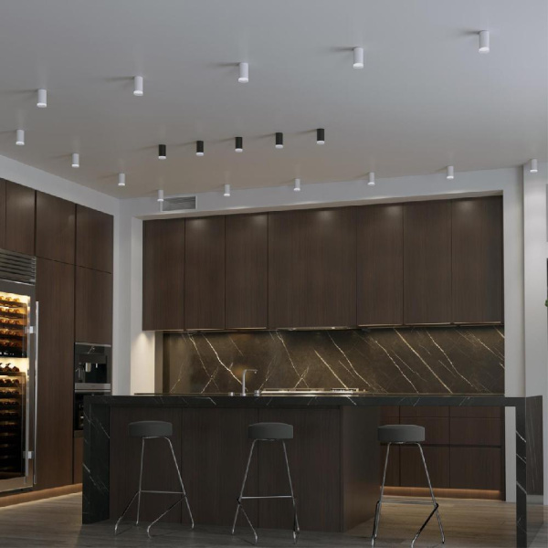 370845 OVER NT22 246 черный Светильник накладной IP20 GU10 9W 220V BRILL