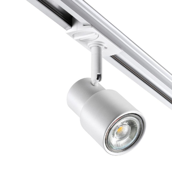 370927 PORT NT22 095 белый Светильник трековый однофазный двухжильный IP20 GU10 50W 220V MOLO