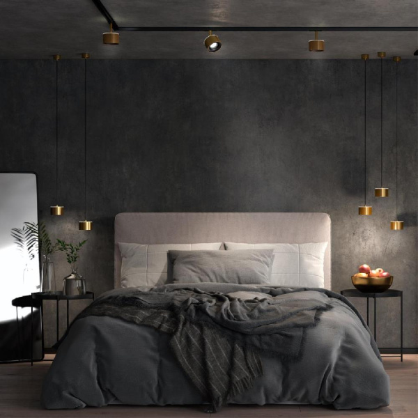 358969 OVER NT22 203 бронза св. Светильник накладной с переключ. цв. температуры, провод 2м IP20 LED 3000К\4000К\6000К 12W вниз + 3ВW вверх 110-265V G