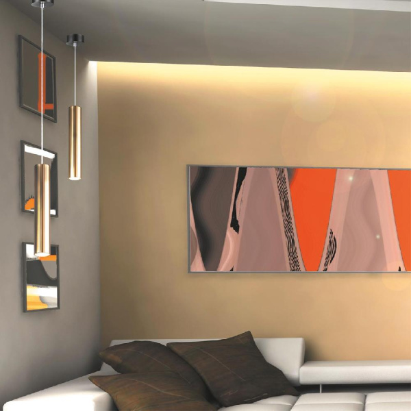 358985 OVER NT22 199 бронза светлая/черный Светильник светодиодный накладной, провод 2м IP20 LED 4000K 15W 220V ALBA