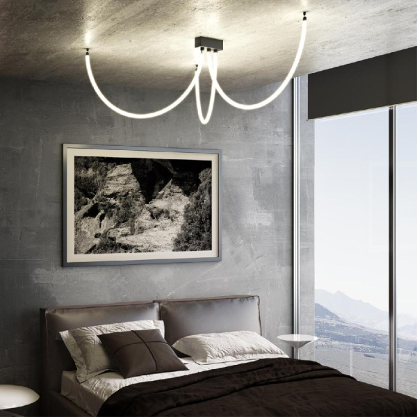 359128 KONST NT23 188 черный Светильник светодиодный IP20 LED 3000K 14W 170-265V 1400Лм RAMO