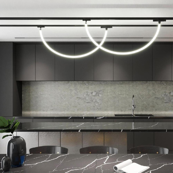 359134 KONST NT23 089 черный Адаптер/держатель для однофазного двухжильного трека без токопровода для арт. 359128-359133 IP20 RAMO