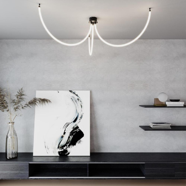 359143 KONST NT23 191 черный База для накладного монтажа светильников 359128-359133 IP20 40-120W 170-265V RAMO