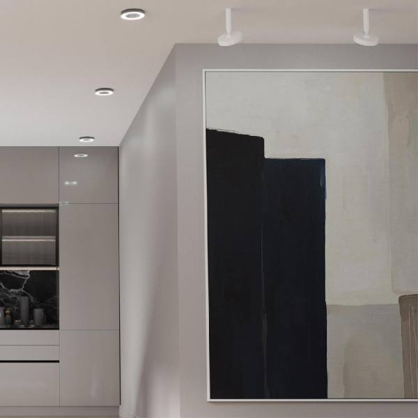 359278 OVER NT23 192 белый Светильник накладной светодиодный IP20 LED 18W 85-265V 1350Лм 3000К MIRROR