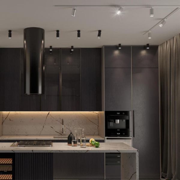 370879 PORT NT22 092 серебро Светильник трековый однофазный двухжильный IP20 GU10 9W 220V ULAR