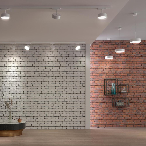 358761 OVER NT21 216 белый Светильник накладной светодиодный, длина провода 2м IP20 LED 30W 4000K 2600Лм 100-265V PROMETA