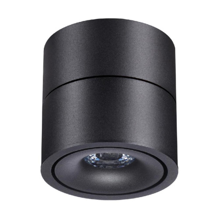 358773 OVER NT21 221 черный Светильник накладной светодиодный IP20 LED 15W 4000K 1300Лм 100-265V GRODA