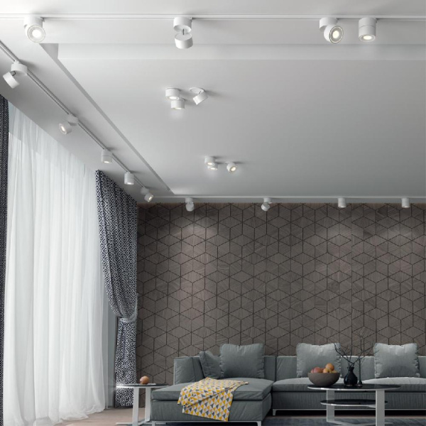 358778 PORT NT21 110 белый Светильник трековый однофазный трехжильный IP20 LED 15W 4000K 1300Лм 100-265V GRODA