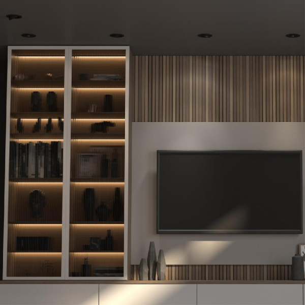 358816 SPOT NT21 278 черный Светильник встраиваемый светодиодный IP20 LED 9W 770Лм 4000K 220V GESSO