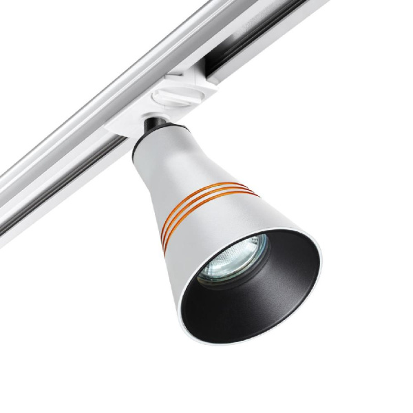 370858 PORT NT22 094 белый Светильник трековый однофазный двухжильный IP20 GU10 9W 220V SOBIT