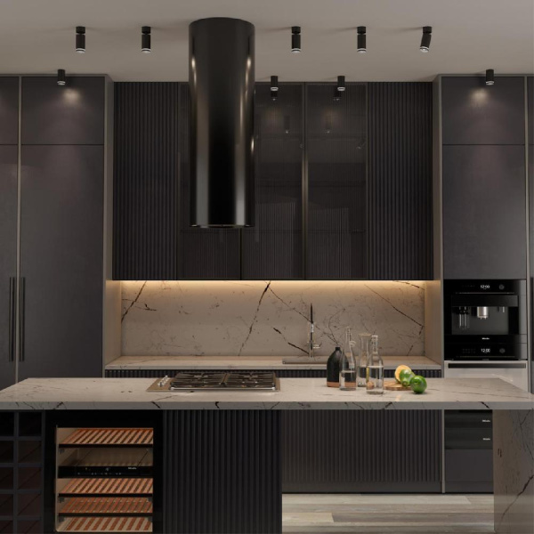 370889 OVER NT22 253 черный Светильник накладной IP20 GU10 9W 220V ULAR