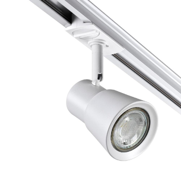 370933 PORT NT22 095 белый Светильник трековый однофазный двухжильный IP20 GU10 50W 220V MOLO