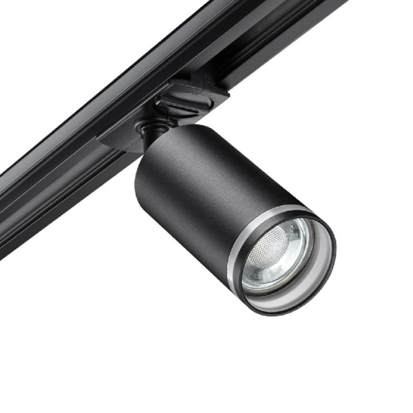 370877 PORT NT22 092 черный Светильник трековый однофазный двухжильный IP20 GU10 9W 220V ULAR