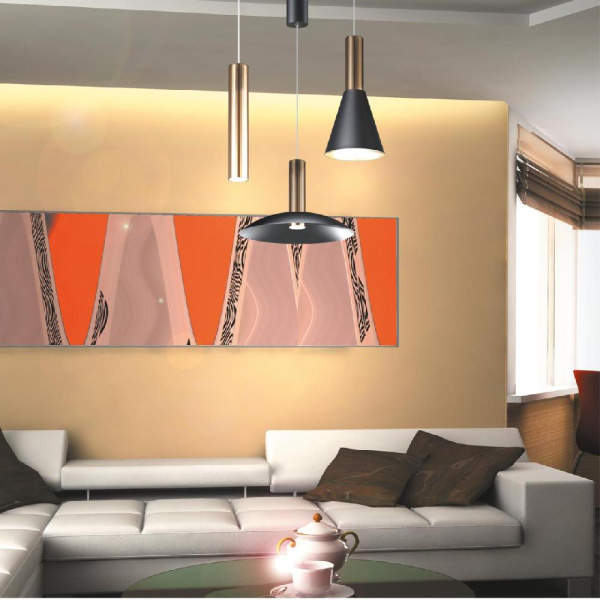 358983 OVER NT22 198 бронза светлая/черный Светильник светодиодный накладной, провод 2м IP20 LED 4000K 15W 220V ALBA