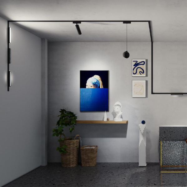 359078 SHINO NT23 047 черный Трековый светильник для низковольтного шинопровода IP20 LED 18W 48V 4000K 1710Лм SMAL