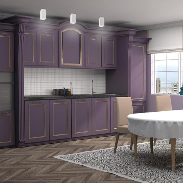 370464 OVER NT19 180 белый Накладной светильник IP20 GU10 50W 220V YESO