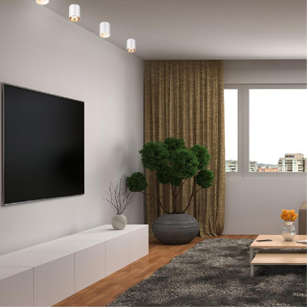 370532 KONST NT19 175 белый Накладной светильник IP20 GU10 220V UNITE