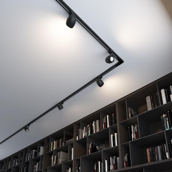 370547 PORT NT19 132 черный Светильник трековый однофазный трехжильный IP20 GU10 50W 230V VETERUM