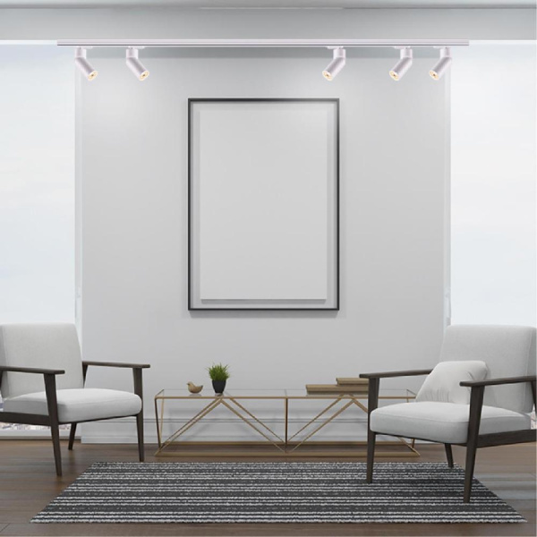 370594 PORT NT19 131 матовый белый Светильник трековый однофазный трехжильный IP20 GU10 50W 220-240V ELITE