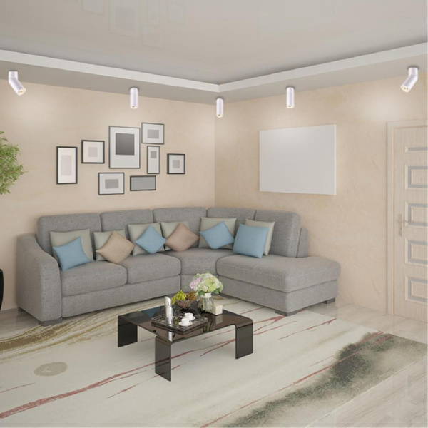 370595 OVER NT19 248 матовый белый Накладной светильник IP20 GU10 50W 220-240V ELITE