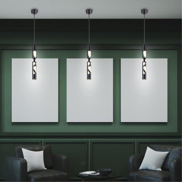 358132 OVER NT19 226 черн Накладной светильник, длина провода 1м IP20 LED 4000K 20W 160 - 265V ARTE