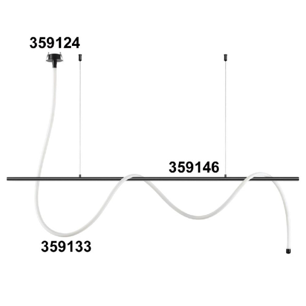 359146 KONST NT23 189 черный База - подвес для светильников 359128-359133 IP20 RAMO