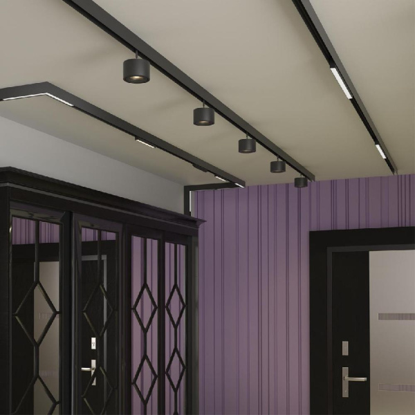 359199 SHINO NT23 079 черный Трековый светильник для низков. шинопровода IP20 LED 3000К 12W 48V 900Лм FLUM