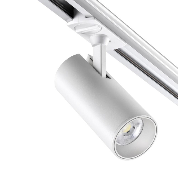 359160 PORT NT23 121 белый Светильник трековый однофазный трехжильный IP20 LED 24W 220V 4000К 2300Лм SELENE