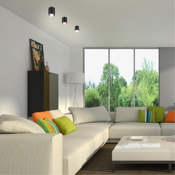 370530 KONST NT19 175 черный Накладной светильник IP20 GU10 220V UNITE