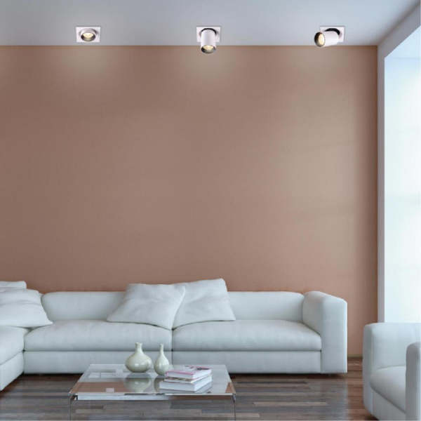 358082 SPOT NT19 281 белый/черный Встраиваемый светильник IP20 LED 3000К 12W 220V LANZA