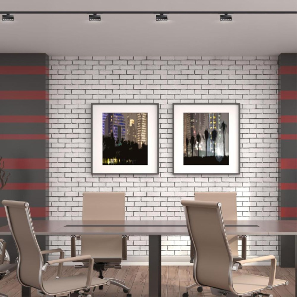 358325 PORT NT19 117 черный Светильник трековый однофазный трехжильный IP33 LED 4000К 13W 110-265V EOS