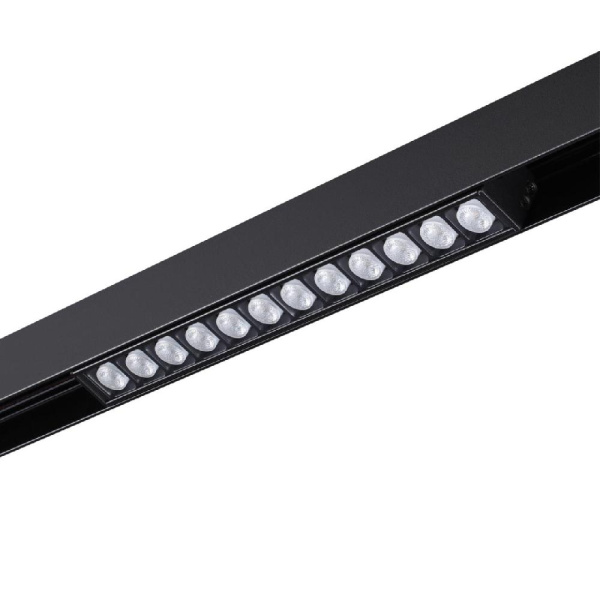 358418 SHINO NT20 077 черн Трековый светильник для низков. шинопровода IP20 LED 4000K 12W 48V FLUM