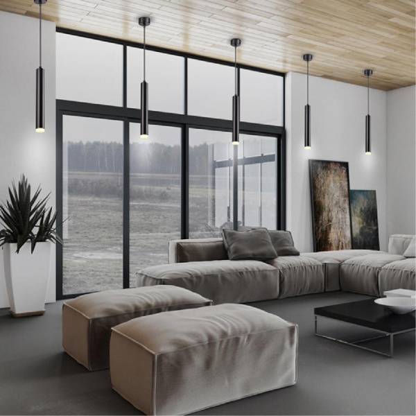 358130 OVER NT19 227 черный Накладной св-к длина провода 1м IP20 LED 3000K 10W 160 - 265V MODO