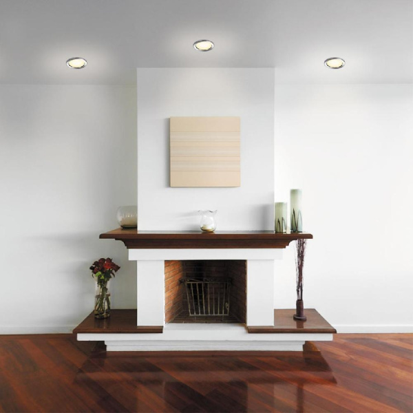 358305 SPOT NT19 264 хром Встраиваемый св-к (драйвер в комплект не входит) IP44 LED3000K 20W DRUM