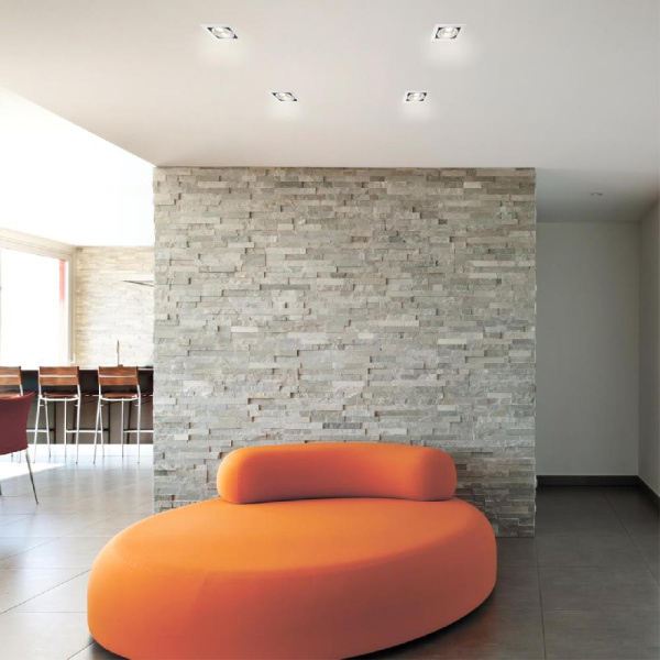 358440 SPOT NT20 288 белый/черн Встраиваемый карданный светильник IP20 LED 4000К 24W 100-265V GESSO