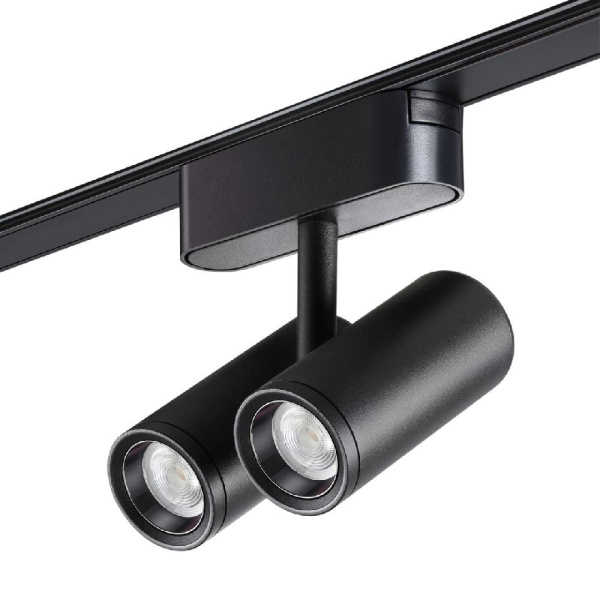 359108 SHINO NT23 051 черный Трековый светильник для низков. шинопровода IP20 LED 4000K 2*8W 48V 1360Лм SMAL