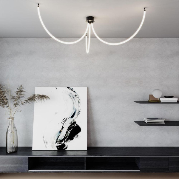 359129 KONST NT23 188 черный Светильник светодиодный IP20 LED 4000K 14W 170-265V 1400Лм RAMO