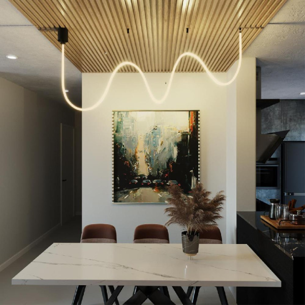 359130 KONST NT23 188 черный Светильник светодиодный IP20 LED 3000K 25W 170-265V 2500Лм RAMO