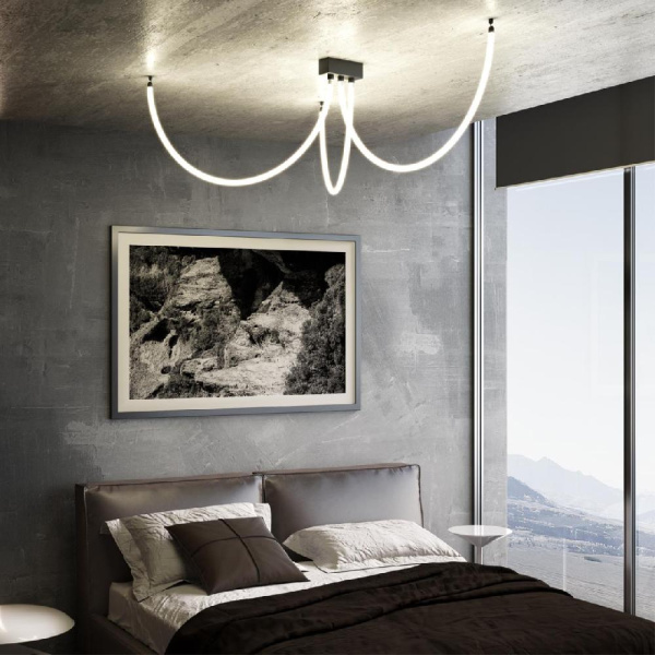 359142 KONST NT23 190 черный База для накладного монтажа светильников 359128-359133 IP20 40-120W 170-265V RAMO