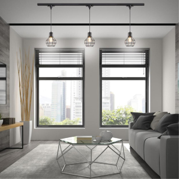 370423 PORT NT19 133 черный Светильник трековый однофазный трехжильный IP20 E27 50W 220V ZELLE