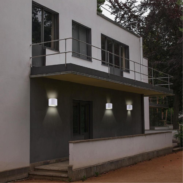 358002 STREET NT19 388 белый Ландшафтный светильник IP54 LED 3000К 2*3W 85-265V KAIMAS