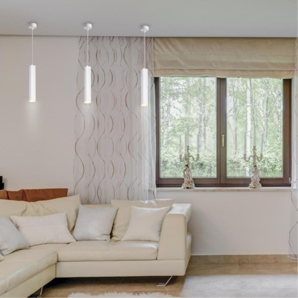 358127 OVER NT19 227 белый Накладной светильник, длина провода 1м IP20 LED 3000K 12W 160 - 265V MODO