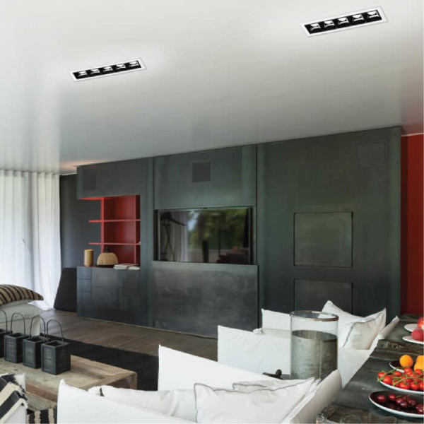 357621 SPOT NT18 305 белый/черный Встраиваемый светильник IP20 LED 3000K 10W 160-265V ANTEY