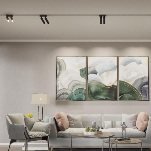 359086 SHINO NT23 048 черный Трековый светильник для низков. шинопровода IP20 LED 4000K 2*7W 48V 1260Лм SMAL