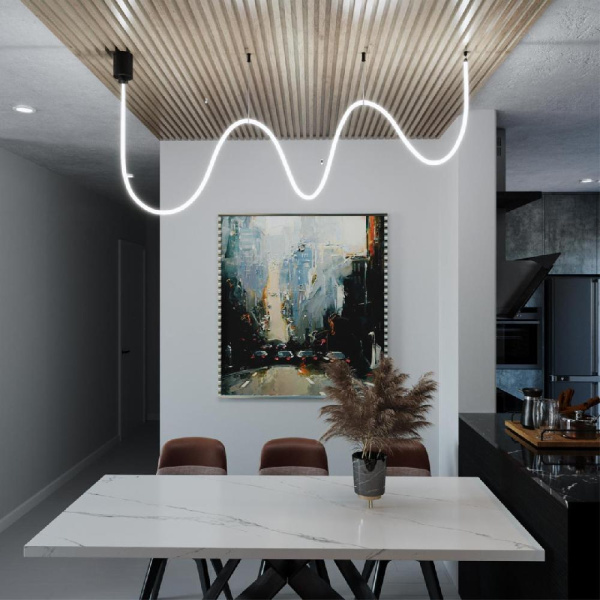 359131 KONST NT23 188 черный Светильник светодиодный IP20 LED 4000K 25W 170-265V 250Лм RAMO